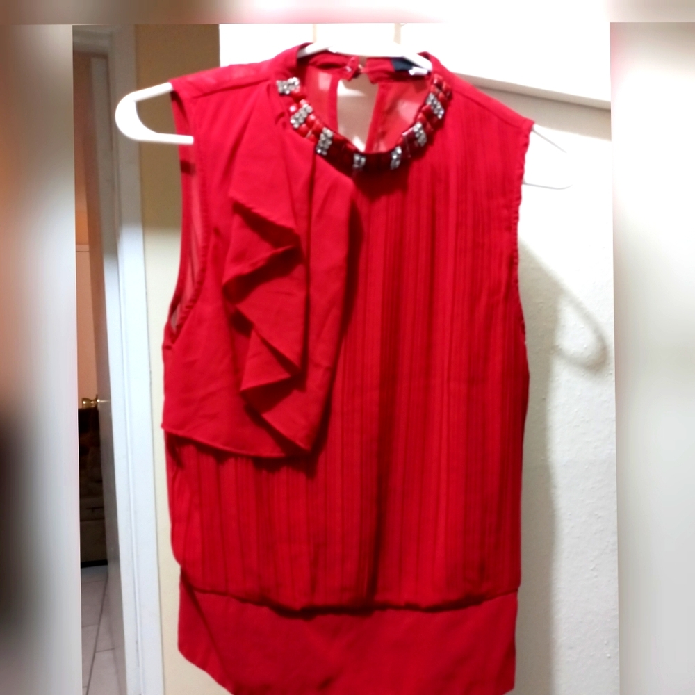 Faisca red blouse